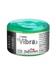 Возбуждающий крем Vibra с эффектом вибрации - 3,5 гр. - HotFlowers - купить с доставкой в Миассе