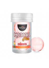 Лубрикант на масляной основе Hot Ball Plus с разогревающим эффектом (2 шарика по 3 гр.) - HotFlowers - купить с доставкой в Миассе