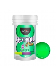 Лубрикант на силиконовой основе Hot Ball Plus с покалывающим эффектом (2 шарика по 3 гр.) - HotFlowers - купить с доставкой в Миассе