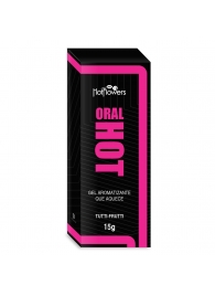 Гель для оральных ласк Oral Hot с согревающим эффектом - 15 гр. - HotFlowers - купить с доставкой в Миассе