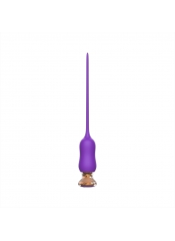 Фиолетовый тонкий стимулятор Nipple Vibrator - 23 см. - I-MOON - купить с доставкой в Миассе