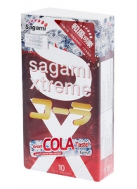 Ароматизированные презервативы Sagami Xtreme COLA - 10 шт. - Sagami - купить с доставкой в Миассе