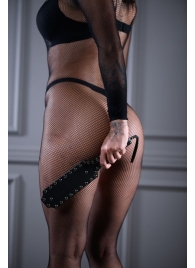 Кожаная шлепалка Sex Game с заклепками - 33 см. - БДСМ Арсенал - купить с доставкой в Миассе