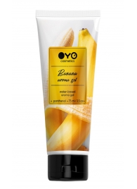 Лубрикант на водной основе OYO Aroma Gel Banana с ароматом банана - 75 мл. - OYO - купить с доставкой в Миассе
