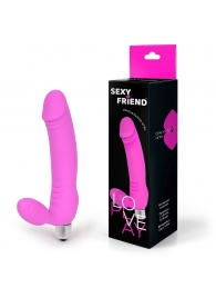 Розовый безремневой страпон Sexy Friend - 1137 - купить с доставкой в Миассе