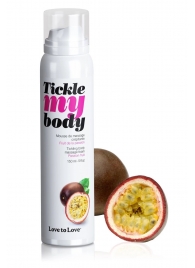 Массажная хрустящая пенка Tickle my body с ароматом маракуйи - 150 мл. - Love to Love - купить с доставкой в Миассе
