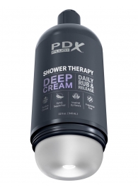 Мастурбатор в бутылке Shower Therapy Deep Cream - Pipedream - в Миассе купить с доставкой