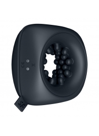 Черный мужской вибромассажер Ring Stroker - Satisfyer - в Миассе купить с доставкой