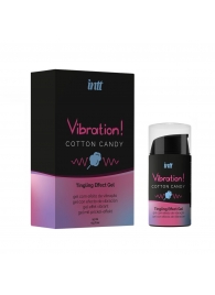 Жидкий вибратор Vibration Cotton Candy с ароматом сахарной ваты - 15 мл. - INTT - купить с доставкой в Миассе