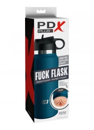 Мастурбатор-вагина в синей колбе F*ck Flask - Pipedream - в Миассе купить с доставкой