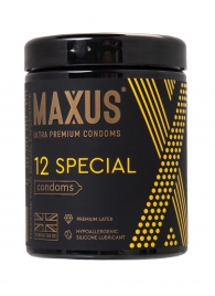 Презервативы с точками и рёбрами MAXUS Special - 12 шт. - Maxus - купить с доставкой в Миассе