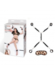 Леопардовая фиксация на матрас для рук и ног Classic Bedspreader - Lux Fetish - купить с доставкой в Миассе