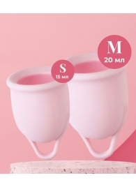 Набор из 2 розовых менструальных чаш Aura - HOT planet - купить с доставкой в Миассе