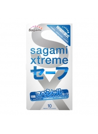 Презервативы Sagami Xtreme Ultrasafe с двойным количеством смазки - 10 шт. - Sagami - купить с доставкой в Миассе