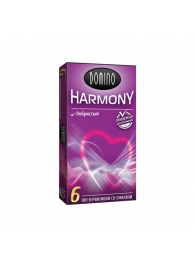 Презервативы с рёбрышками Domino Harmony - 6 шт. - Domino - купить с доставкой в Миассе
