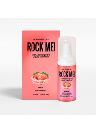 Жидкий вибратор Nuei Rock Me! с ароматом клубники - 20 мл. - Nuei cosmetics - купить с доставкой в Миассе