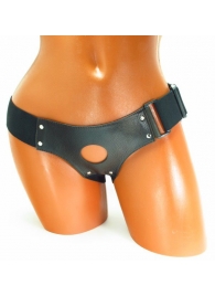 Трусики для страпона коричневого цвета - БДСМ Арсенал - купить с доставкой в Миассе