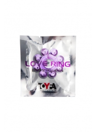 Мягкая фиолетовая гелевая насадка - Toyfa Basic - в Миассе купить с доставкой