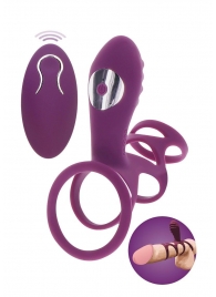 Фиолетовая эрекционная вибронасадка Halo Halo C-Ring Sleeve - Toy Joy - в Миассе купить с доставкой