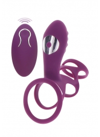 Фиолетовая эрекционная вибронасадка Halo Halo C-Ring Sleeve - Toy Joy - в Миассе купить с доставкой