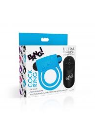 Голубое эрекционное виброкольцо 28X Remote Control Vibrating Cock Ring   Bullet - XR Brands - в Миассе купить с доставкой