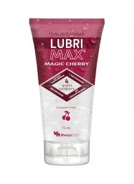 Интимный гель-смазка на водной основе Lubrimax Magic Cherry - 75 мл. - ИнтелБИО - купить с доставкой в Миассе