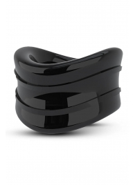 Черное эрекционное кольцо на мошонку Beef Ball Stretcher Snug - Blush Novelties - в Миассе купить с доставкой