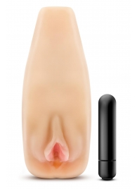 Мастурбатор-вагина с вибрацией Soft   Wet Natasha Realistic Beige Masturbator - Blush Novelties - в Миассе купить с доставкой