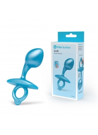Голубая анальная пробка для массажа простаты Bulb Silicone Prostate Plug - 10,7 см. - b-Vibe - в Миассе купить с доставкой