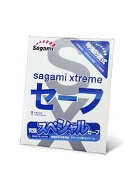 Презерватив Sagami Xtreme Ultrasafe с двойным количеством смазки - 1 шт. - Sagami - купить с доставкой в Миассе