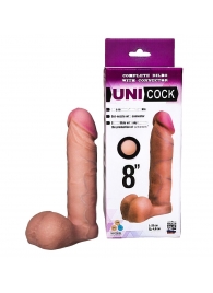Фаллическая насадка для страпона UNICOCK 8  - 20 см. - LOVETOY (А-Полимер) - купить с доставкой в Миассе