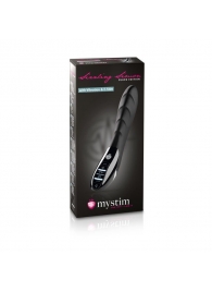 Вибратор с электростимуляцией Sizzling Simon Black Edition - 27 см. - MyStim - купить с доставкой в Миассе