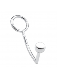 Кольцо на пенис с анальным стимулятором Stainless Steel Anal Hook   Cock Ring - BlueLine - в Миассе купить с доставкой