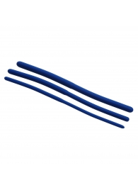 Набор из 3 синих силиконовых уретральных расширителей Invasion Silicone Urethral Sound Trainer Set - XR Brands - купить с доставкой в Миассе