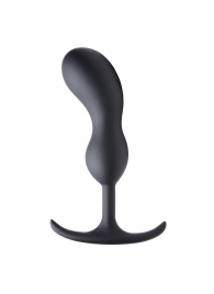 Черный массажер простаты с утяжелителями Premium Silicone Weighted Prostate Plug Large - 18,8 см. - XR Brands - в Миассе купить с доставкой
