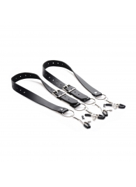 Ремни с зажимами для половых губ Spread Labia Spreader Straps with Clamps - XR Brands - купить с доставкой в Миассе