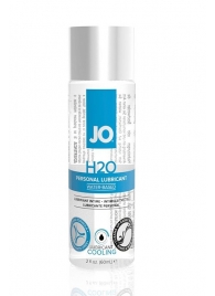 Охлаждающий лубрикант на водной основе JO Personal Lubricant H2O COOLING - 60 мл. - System JO - купить с доставкой в Миассе