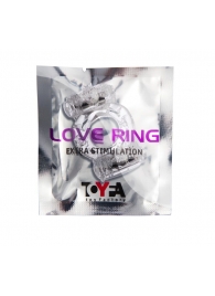 Прозрачное виброкольцо с двумя вибропульками - Toyfa Basic - в Миассе купить с доставкой