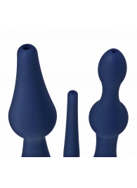 Набор из 3 универсальных насадок для анального душа Universal 3 Piece Silicone Enema Attachment Set - XR Brands - купить с доставкой в Миассе