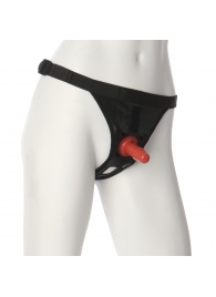 Трусики со штырьком для фиксации насадок Ultra Harness with Plug - Doc Johnson - купить с доставкой в Миассе