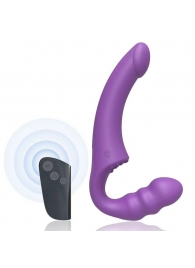 Фиолетовый безремневой страпон Straples Strap-On Dildo - Erokay - купить с доставкой в Миассе