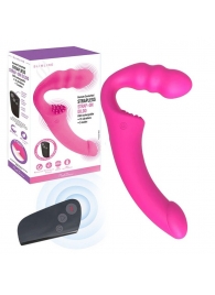 Розовый безремневой страпон Straples Strap-On Dildo - Erokay - купить с доставкой в Миассе