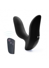 Черный вибромассажер простаты 3,5’’ Remote Control Curve P-spot Massager - 12 см. - Erokay - в Миассе купить с доставкой