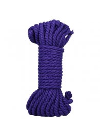 Фиолетовая верёвка для связывания и фиксации Bind Tie - 9,14 м. - Doc Johnson - купить с доставкой в Миассе