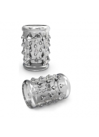 Прозрачная насадка с капельками STAY HARD COCK SLEEVE 05 CLEAR - Blush Novelties - в Миассе купить с доставкой
