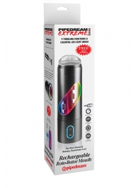 Перезаряжаемый мастурбатор-ротик Extreme Toyz Rechargeable Roto-Bator Mouth - Pipedream - в Миассе купить с доставкой