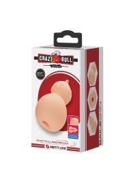 Телесный мастурбатор с соском Calabash - Baile - в Миассе купить с доставкой