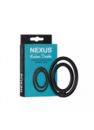 Черное двойное эрекционное кольцо Nexus Enduro Double - Nexus Range - в Миассе купить с доставкой