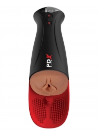 Мастурбатор-вагина в колбе с вибрацией Fuck-O-Matic Pro XL - Pipedream - в Миассе купить с доставкой