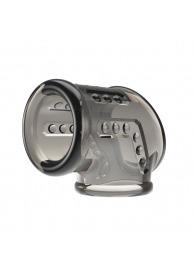 Дымчатая насадка на пенис и мошонку - Baile - в Миассе купить с доставкой